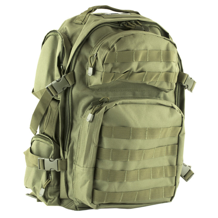 NcSTAR Tactical Backpack Nylon Hydration Compartment MOLLE Compatible Green