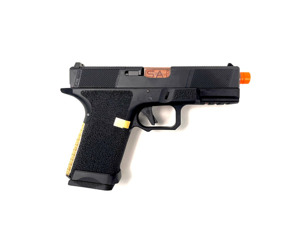 EMG SAI BLU Compact RMR-Cut Slide GBB - Gold Barrel