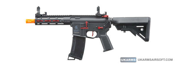 Lancer Tactical Gen 3 Hellion 7" M-LOK Airsoft AEG Rifle w/ Crane Stock