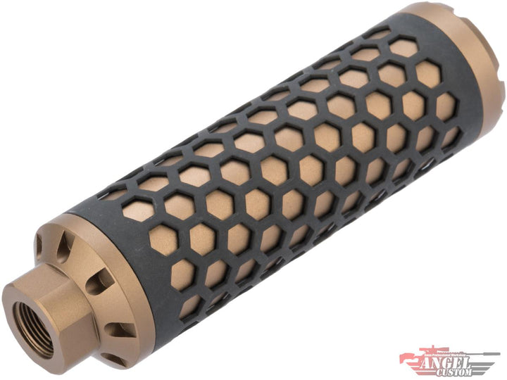 Angel Custom HIVE Airsoft Suppressor Barrel Extension - 130mm Desert Earth