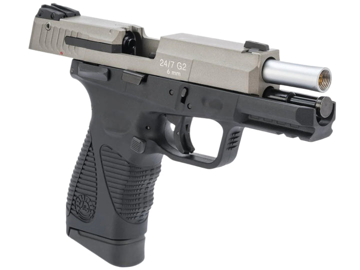 Taurus Licensed 24/7 G2 CO2 Gas Blowback Airsoft Pistol by KWC / Cybergun (Model: 428 FPS / Two-Tone)