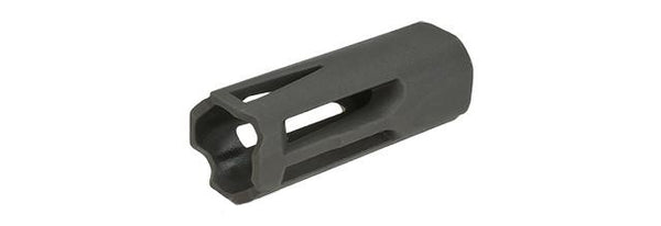 Krytac Black Metal Flash Hider 14mm Negative and Set Screw