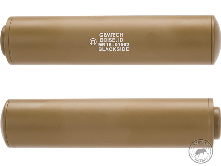 Madbull Gemtech Blackside Mock Suppressor (Color: Black / 14mm Negative)