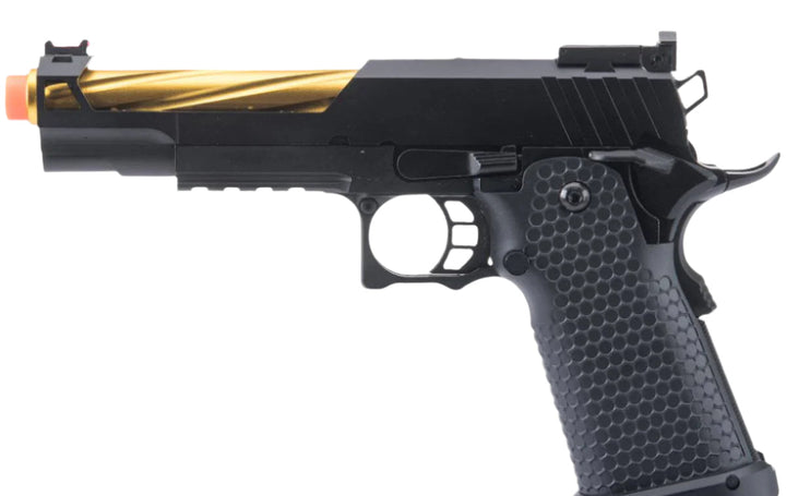 Matrix x Golden Eagle Full Metal OTS .45 Tactical Hi-CAPA Gas Blowback Airsoft Pistol w/ Carrying Case (Model: Mod-12)