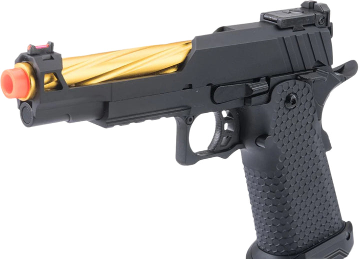 Matrix x Golden Eagle Full Metal OTS .45 Tactical Hi-CAPA Gas Blowback Airsoft Pistol w/ Carrying Case (Model: Mod-12)