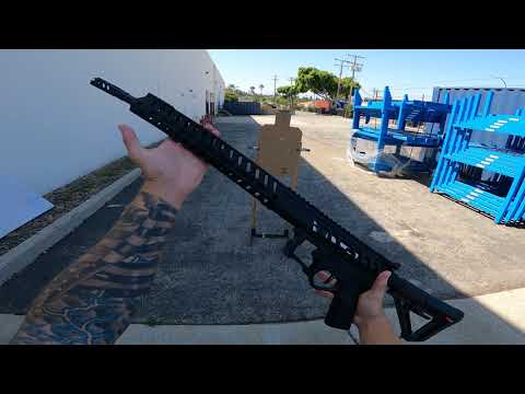 EMG F-1 Firearms UDR-15 Skeletonized AR-15 eSilverEdge Airsoft AEG Rifle w/ C7M M-LOK Handguard