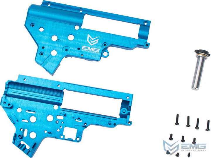 EMG x Retro Arms CZ Billet CNC 8mm Ver.2 Gearbox Shell for M4 - Blue