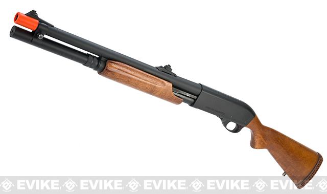 APS CAM870 Shell Ejecting Tactical Pump Action Gas Airsoft MKII Shotgun (Model: M870 Wood)