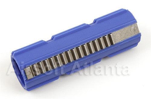 Rocket Airsoft Piston - 15 Carbon Steel Teeth Blue