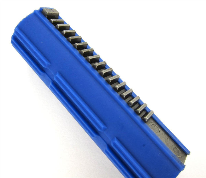 Rocket Airsoft Piston - 15 Carbon Steel Teeth Blue