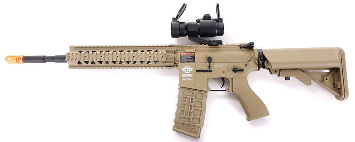 G&G Combat Machine CM16 R8-L AEG - Desert Tan (Scope and Gun)