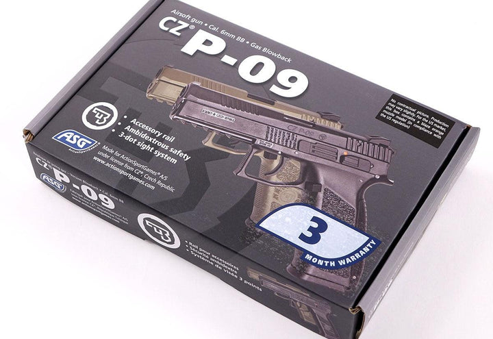 ASG CZ P-09 Duty Green Gas Gun (Tan)