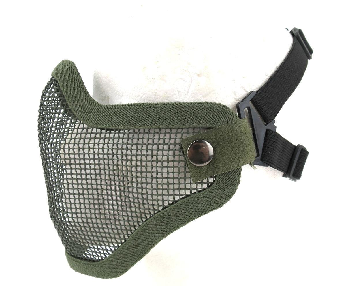 Bravo Mesh Half-Face Mask V1 - OD Green – Airsoft Atlanta