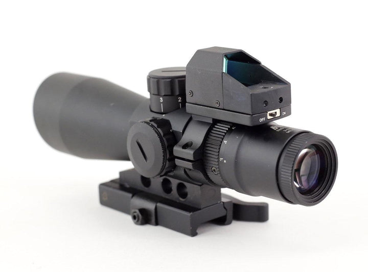 NcSTAR USS Mark III Tactical Mil-Dot 3-9X42/Scope Adaptor Mount/Red Dot Combo