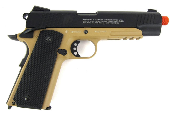 Elite Force 1911 Tactical Blowback Gas Gun (CO2) - Tan