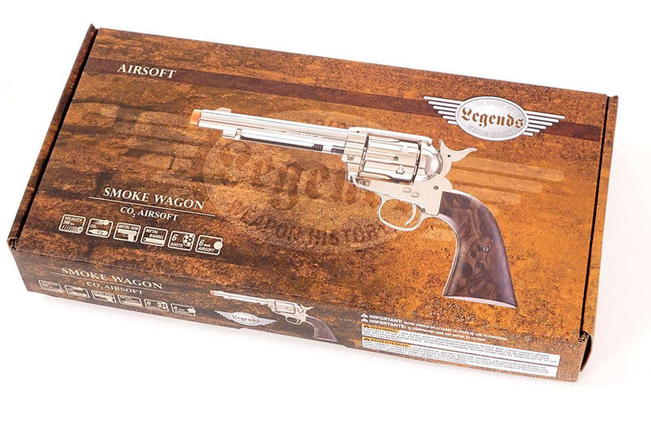 Elite Force Smoke Wagon Silver Gas Revolver CO2