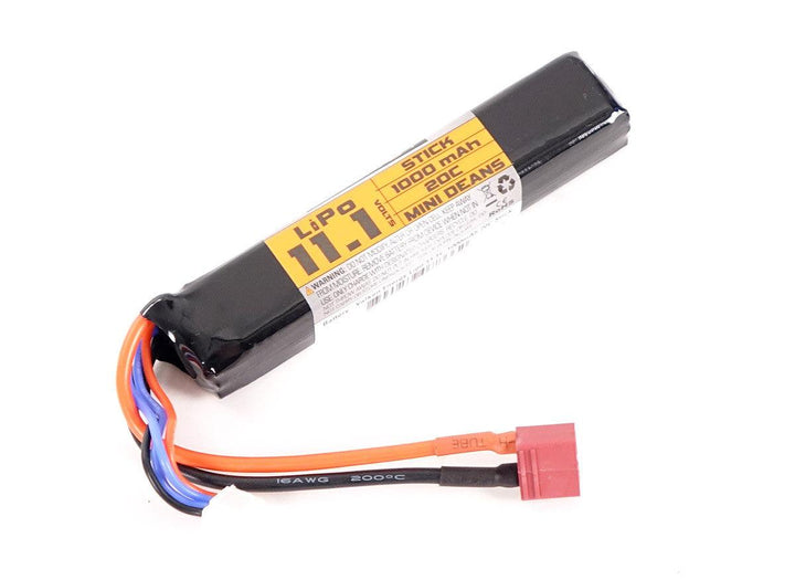 Valken 11.1v 1000mAh Stick Lipo Battery - Deans