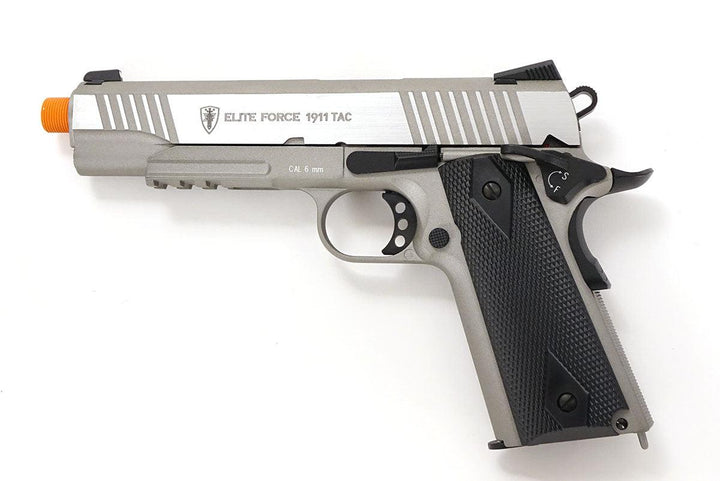 Elite Force 1911 Tactical Blowback Gas Gun (CO2) - Stainless Silver