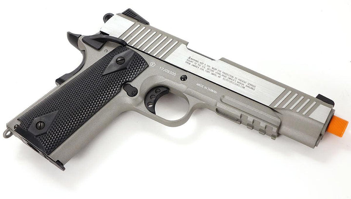 Elite Force 1911 Tactical Blowback Gas Gun (CO2) - Stainless Silver