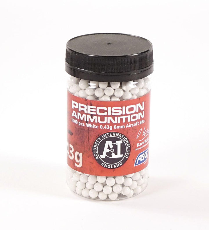 ASG .43g BBs White 1000 Count Bottle