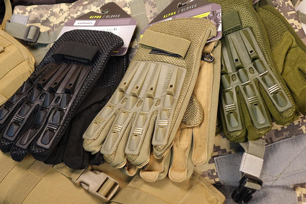 V-Tac Valken Alpha Full Finger Armored Airsoft Gloves