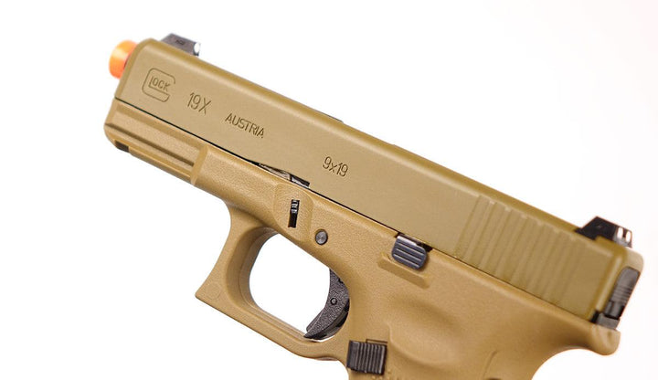 Glock 19x Gas Airsoft Pistol - Coyote Tan VFC (Gen 5 - Full Blowback)