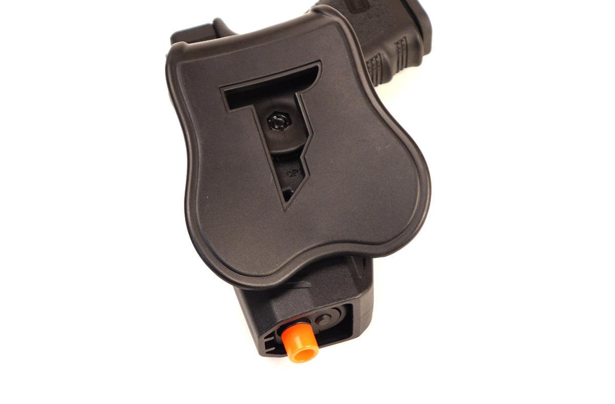 Cytac CY-G19 Paddle Polymer Holster for G19,23, and M-22 Air & Airsoft  Pistols, Black